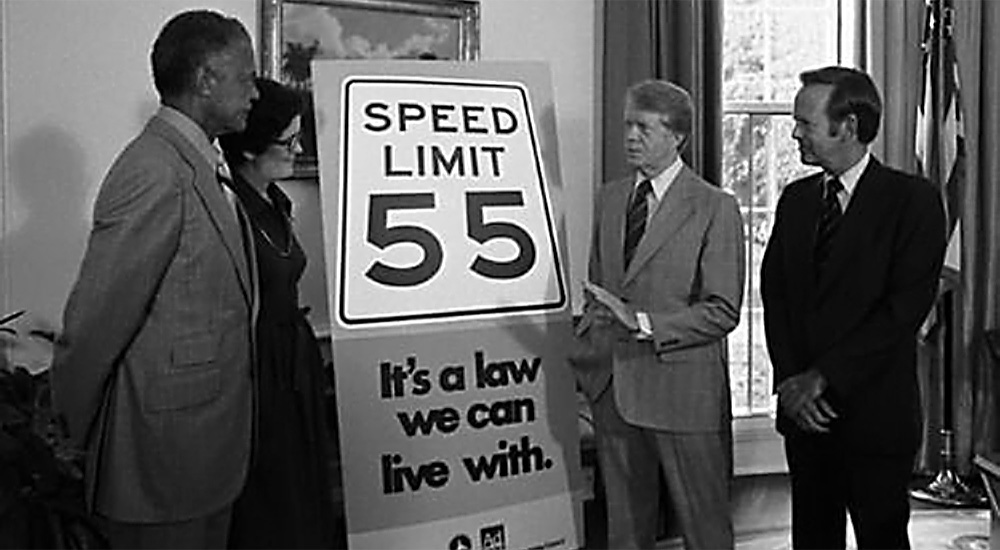 predsjednik Carter govori o ograničenju brzine 55 mph