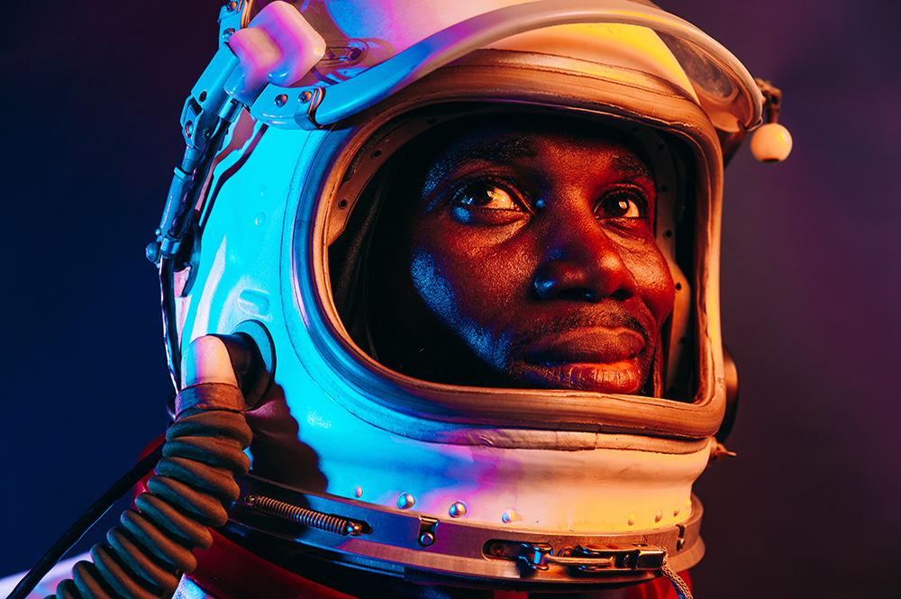 Afroamerikanac astronaut