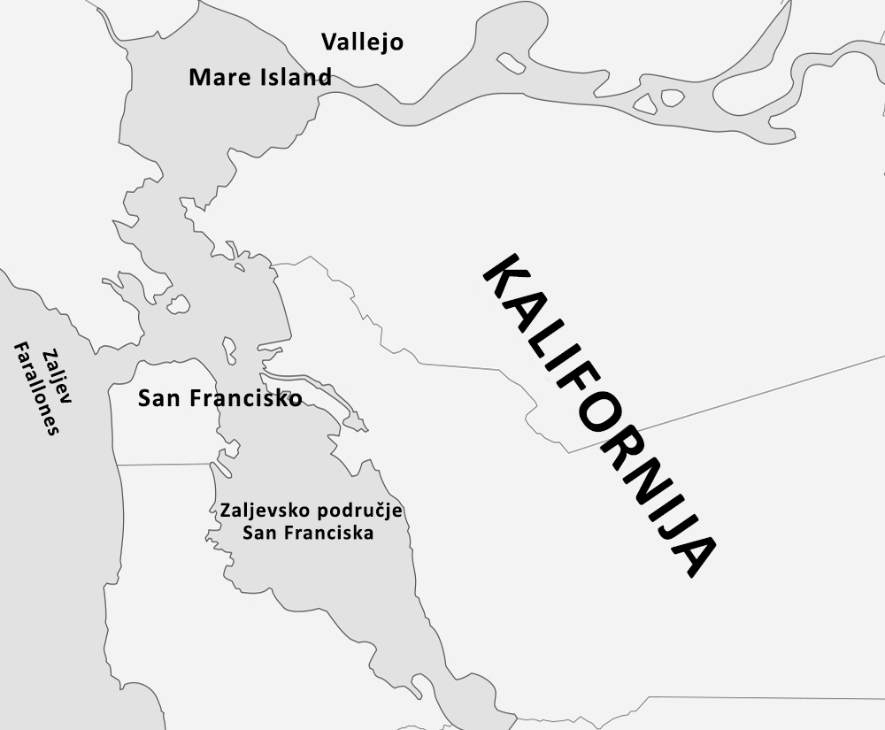 karta kalifornijskog zaljeva